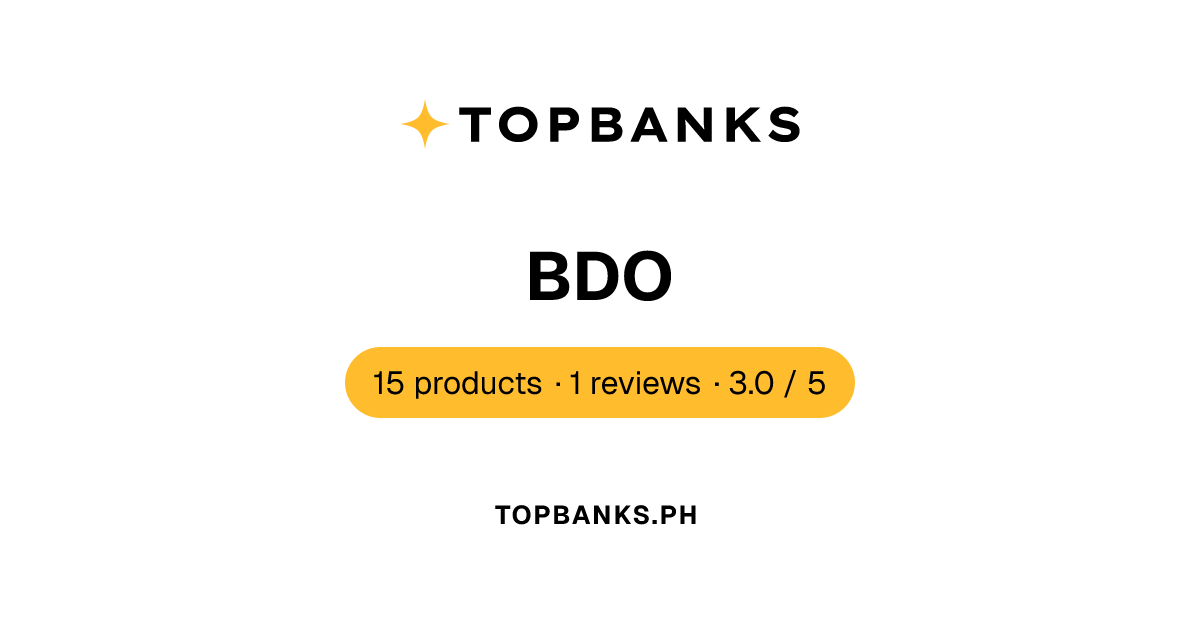 BDO — Deposits | Topbanks