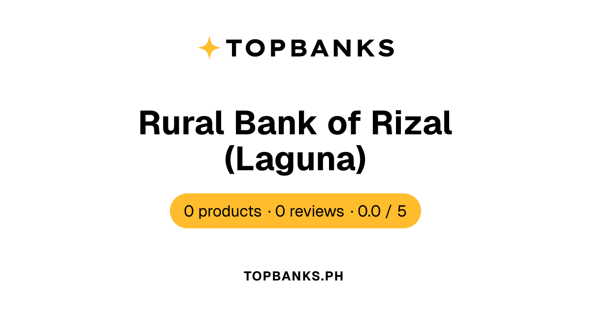 Rural Bank of Rizal (Laguna) — Deposits & Reviews | Topbanks