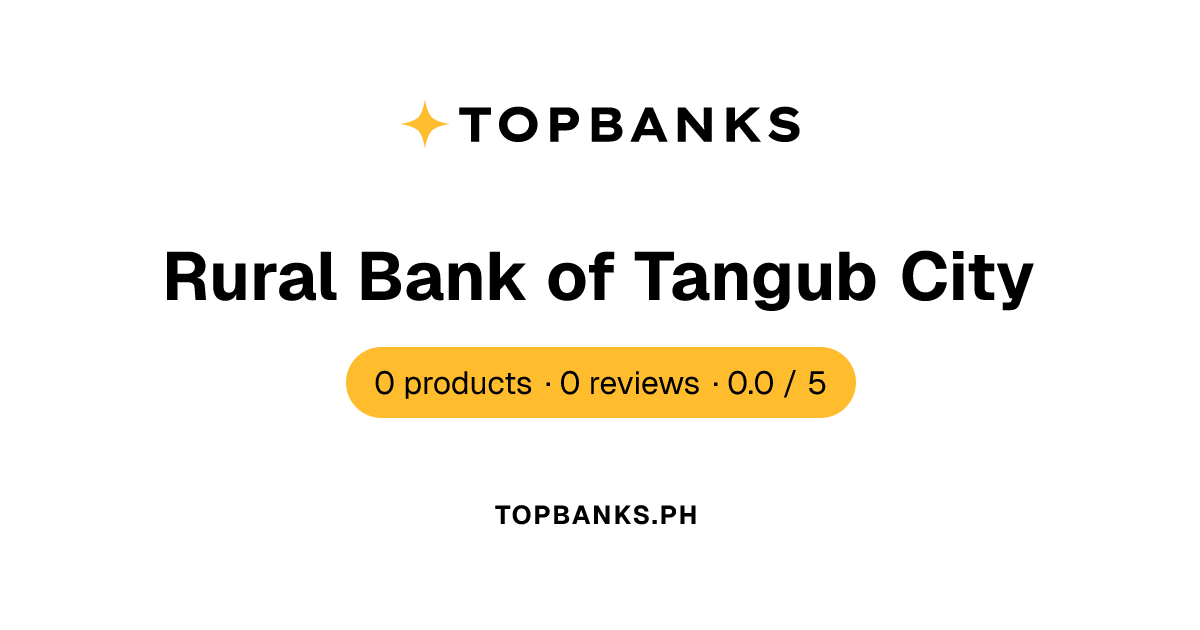 Rural Bank of Tangub City — Deposits & Reviews | Topbanks